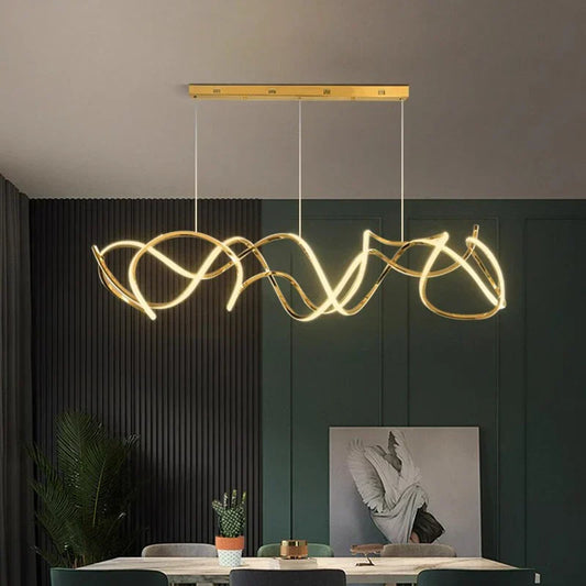 Squiggle Pendant Light DecorBites™ LED Pendant Chandeliers for Game Tables