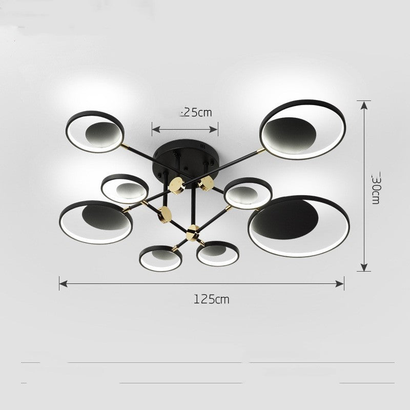 Modern LED Molecular Ceiling Light – Nordic Flush Mount Fixture for Living Room, Game Room & Contemporary Interiors