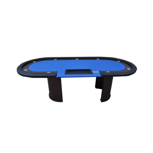 Professional 96″ Poker Table – Casino-Grade Design with U-Shape Legs, Drop Box & Chip Tray