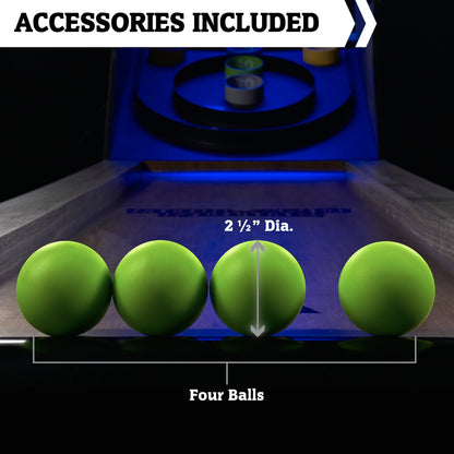 9 Ft. Roll and Score Game with LED Lights and Electronic Scorer, Gray by