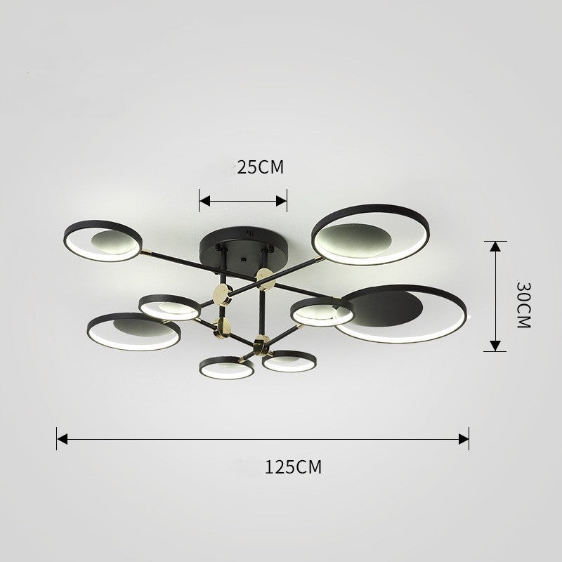 Modern LED Molecular Ceiling Light – Nordic Flush Mount Fixture for Living Room, Game Room & Contemporary Interiors