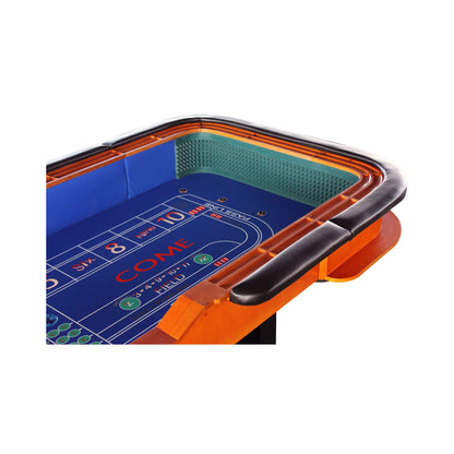 12-Foot Deluxe Casino Craps Table – Professional Gaming Table with Full Drink Rail & Padded Rails