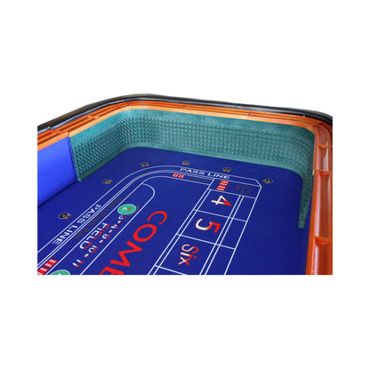 12-Foot Deluxe Casino Craps Table – Professional Gaming Table with Full Drink Rail & Padded Rails