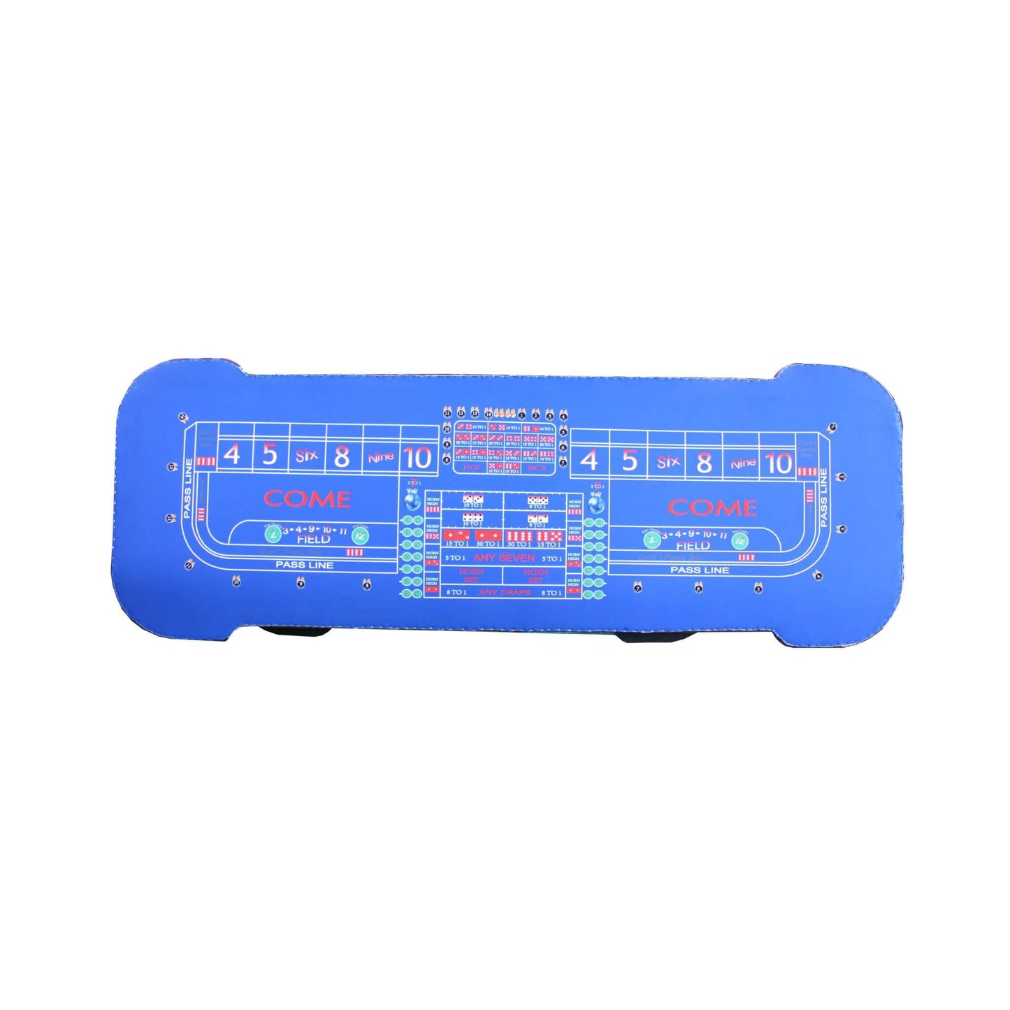 12-Foot Deluxe Casino Craps Table – Professional Gaming Table with Full Drink Rail & Padded Rails