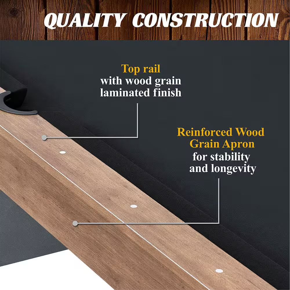 7 Ft. Urban Drop Pocket Pool Table, Perfect for Game Rooms