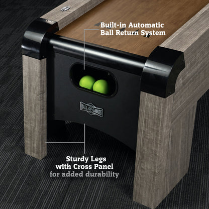 9 Ft. Roll and Score Game with LED Lights and Electronic Scorer, Gray by
