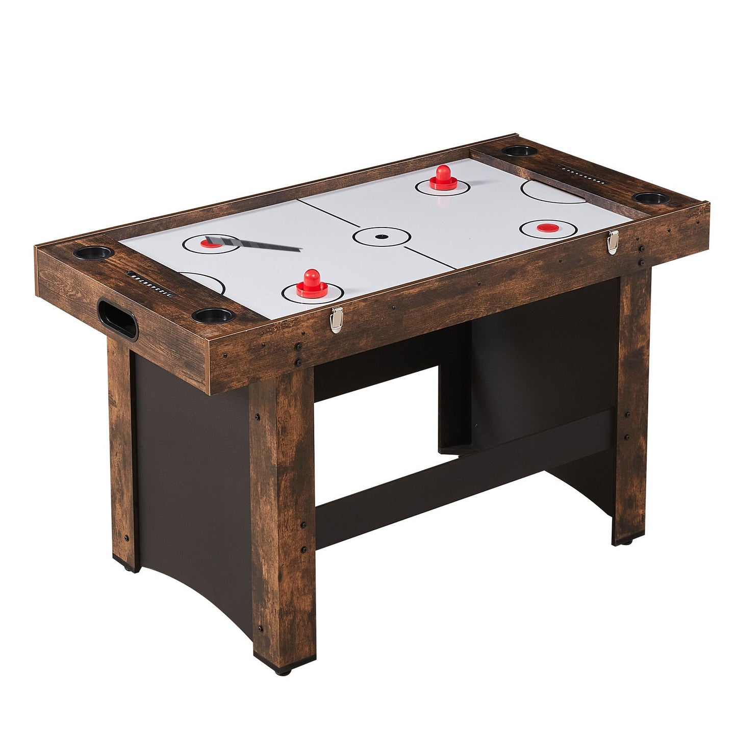 54″ 3-in-1 Multi-Game Table – Space-Saving Air Hockey, Foosball & Ping Pong Combo