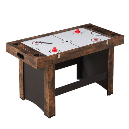 54″ 3-in-1 Multi-Game Table – Space-Saving Air Hockey, Foosball & Ping Pong Combo