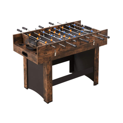 54″ 3-in-1 Multi-Game Table – Space-Saving Air Hockey, Foosball & Ping Pong Combo