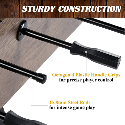 58” Coventry Foosball Table, Competition Size, Soccer, Accessories Included by