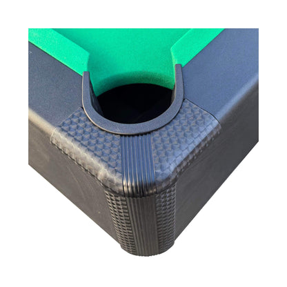 Premium 7-Foot Black Pool Table – Home Billiards Game Room Table with Cues & Billiard Balls