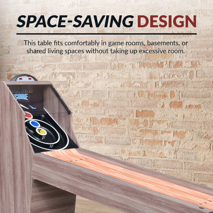Shooting Star 9-Foot Roll Hop and Score Arcade Game Table