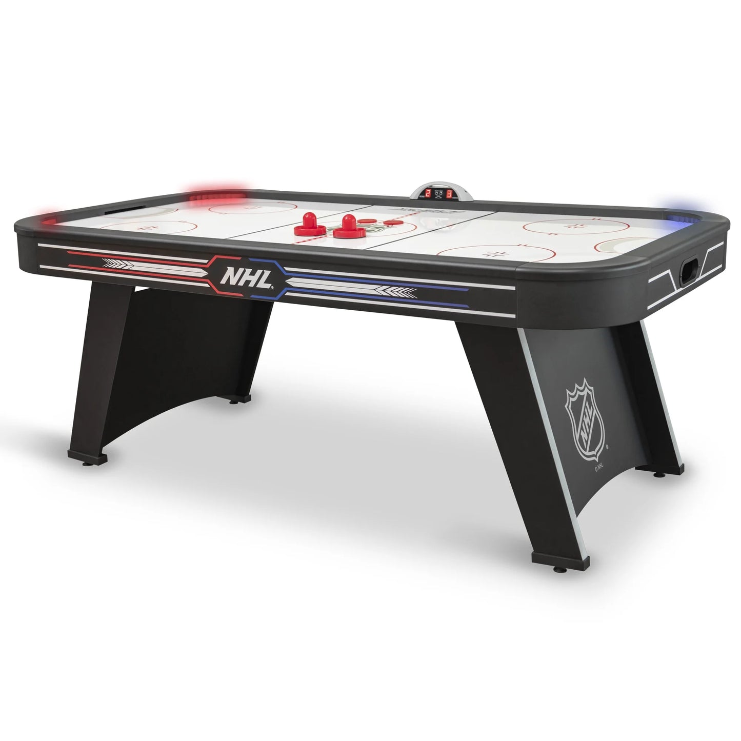 Pulse 80-Inch LED Air Hockey Table – Electronic Scoreboard & High-Output Power Corners