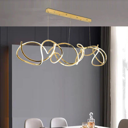 Squiggle Pendant Light DecorBites™ LED Pendant Chandeliers for Game Tables