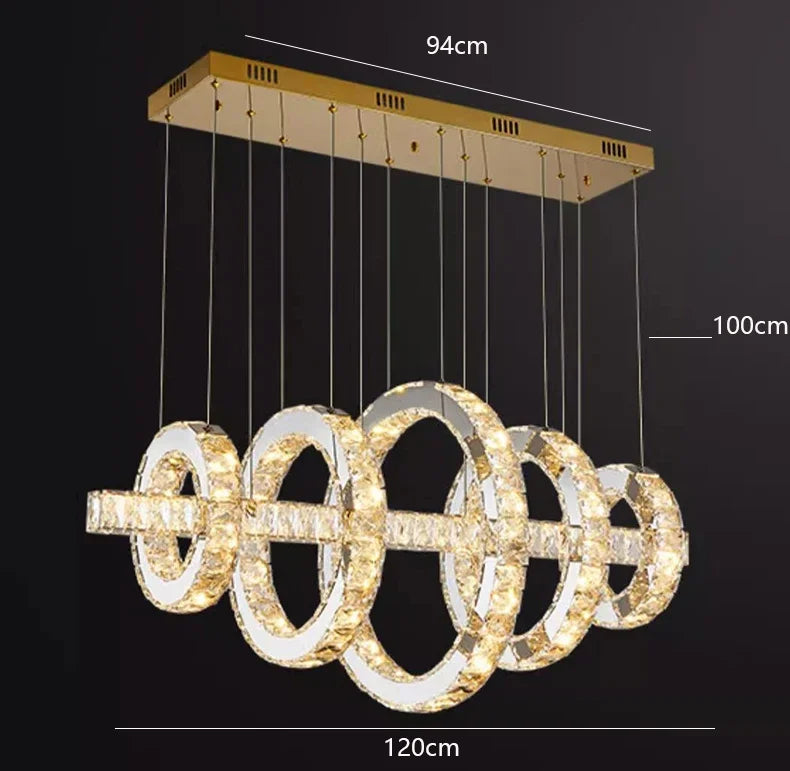 DecorBites™ LED Chandeliers for Game Table - Modern Hanging Light Fixtures