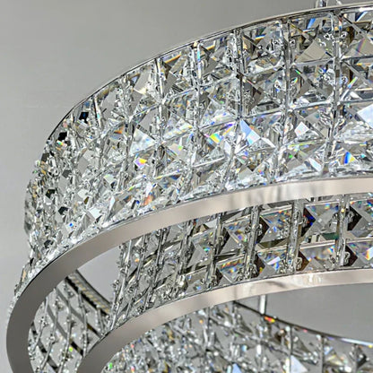 DecorBites™ K9 Crystal Luxury Chandelier for Game Tables