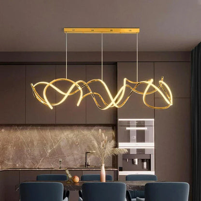 Squiggle Pendant Light DecorBites™ LED Pendant Chandeliers for Game Tables