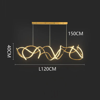Squiggle Pendant Light DecorBites™ LED Pendant Chandeliers for Game Tables