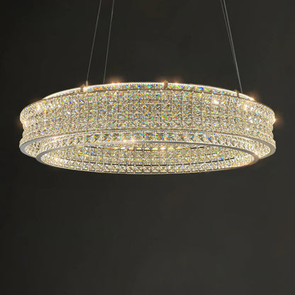 DecorBites™ K9 Crystal Luxury Chandelier for Game Tables
