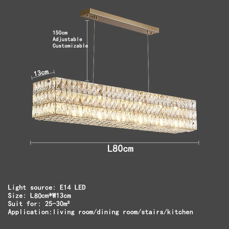 DecorBites™ K9 Crystal Ring Pendant Light: Deluxe LED Interior Decoration for Game Tables