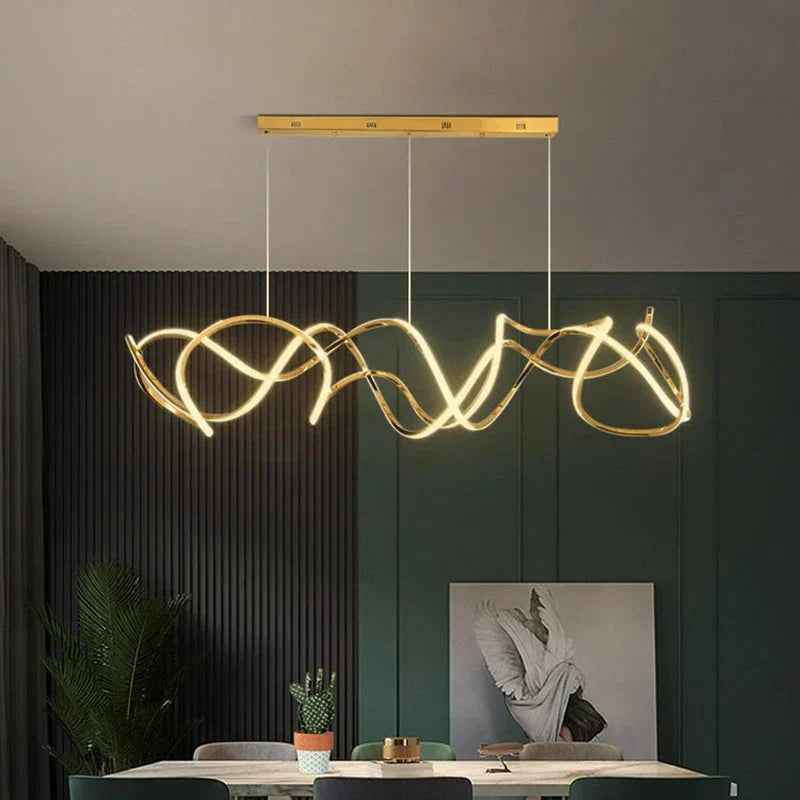 Squiggle Pendant Light DecorBites™ LED Pendant Chandeliers for Game Tables