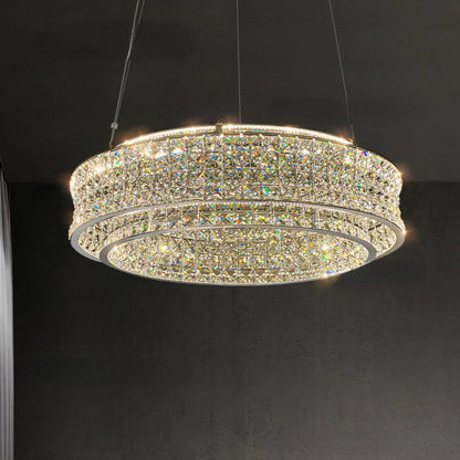 DecorBites™ K9 Crystal Luxury Chandelier for Game Tables