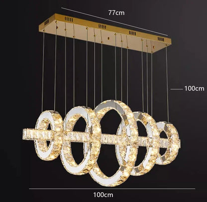 DecorBites™ LED Chandeliers for Game Table - Modern Hanging Light Fixtures