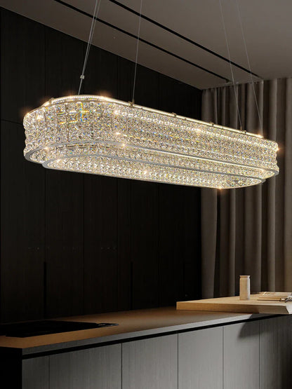 DecorBites™ K9 Crystal Luxury Chandelier for Game Tables