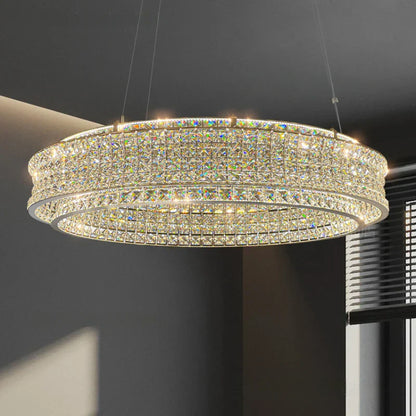 DecorBites™ K9 Crystal Luxury Chandelier for Game Tables