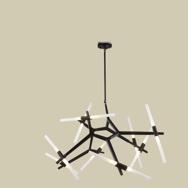 Contemporary Irregular LED Chandelier – Minimalist Ceiling Light for Living Room, Game Room & Entertainment Spaces