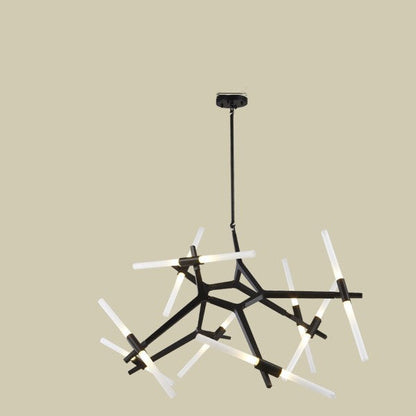 Contemporary Irregular LED Chandelier – Minimalist Ceiling Light for Living Room, Game Room & Entertainment Spaces