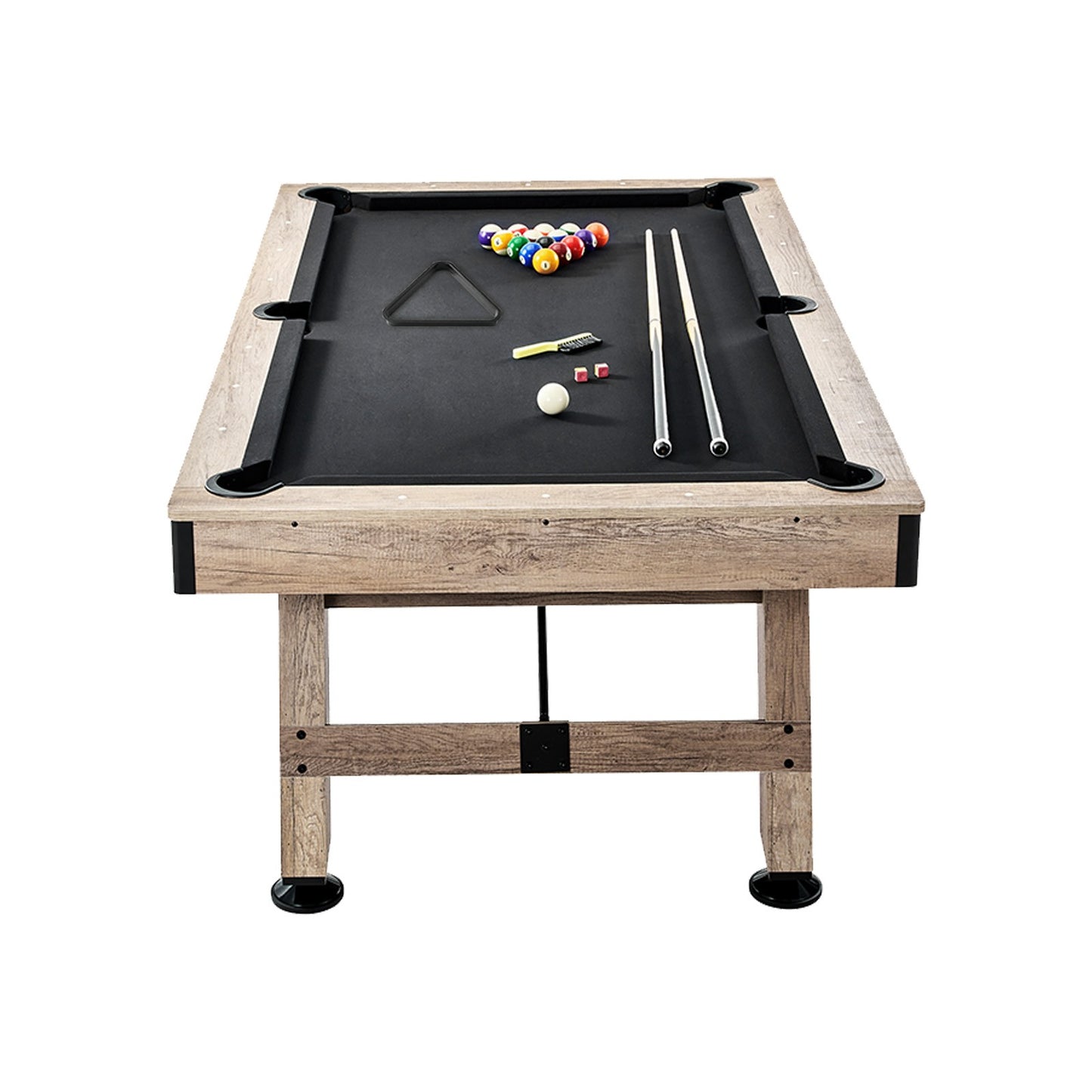 Uimoso 7Ft Billiards Table Pool Table Set Black Cloth for Family Game Room