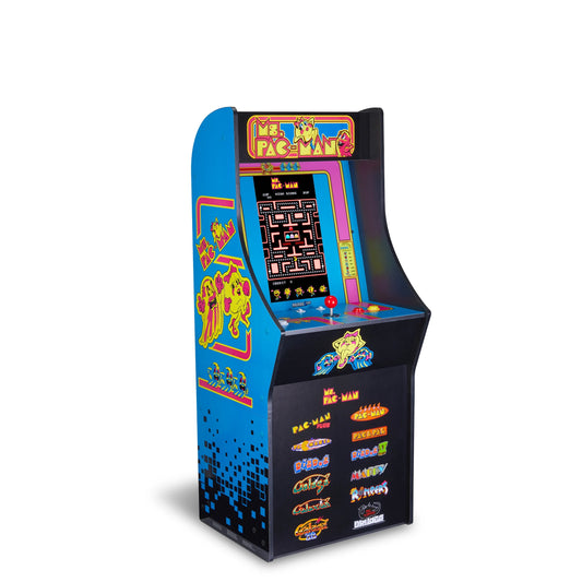 Ms. PAC - MAN Classic SE Arcade Machine – 4 - Foot Cabinet, 13 Classic Video Games, 15.6” IPS Display, Easy Assembly, Perfect for at - Home Gaming
