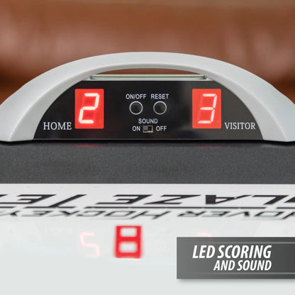 Pulse 80-Inch LED Air Hockey Table – Electronic Scoreboard & High-Output Power Corners