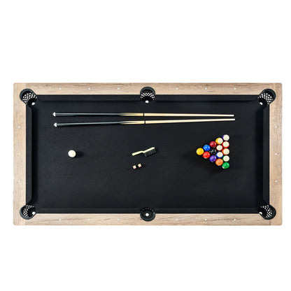 Uimoso 7Ft Billiards Table Pool Table Set Black Cloth for Family Game Room