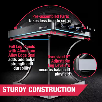 42 In. Dome Hockey Table Game with Electronic Scorer Bubble Hockey