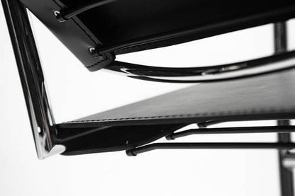 Le Corbusier Basculant Sling Chair (LC1) - Black Leather