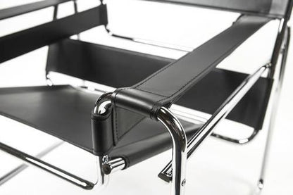 Marcel Breuer Wassily Chair - Black Leather