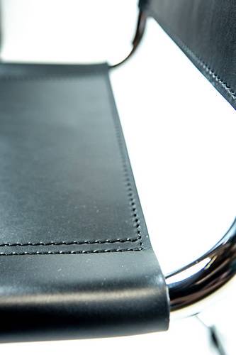 Mart Stam Cantilever Armchair - Black Leather