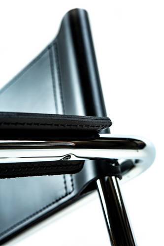 Mart Stam Cantilever Armchair - Black Leather