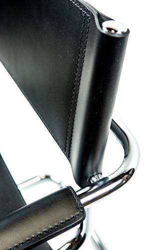 Mart Stam Cantilever Armchair - Black Leather