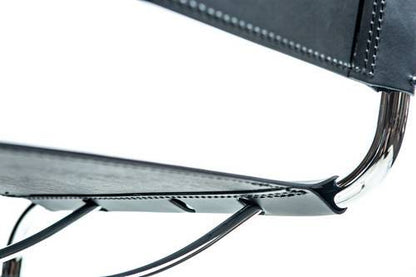 Mart Stam Cantilever Side Chair - Black Leather