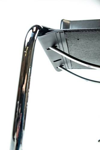 Mart Stam Cantilever Side Chair - Black Leather