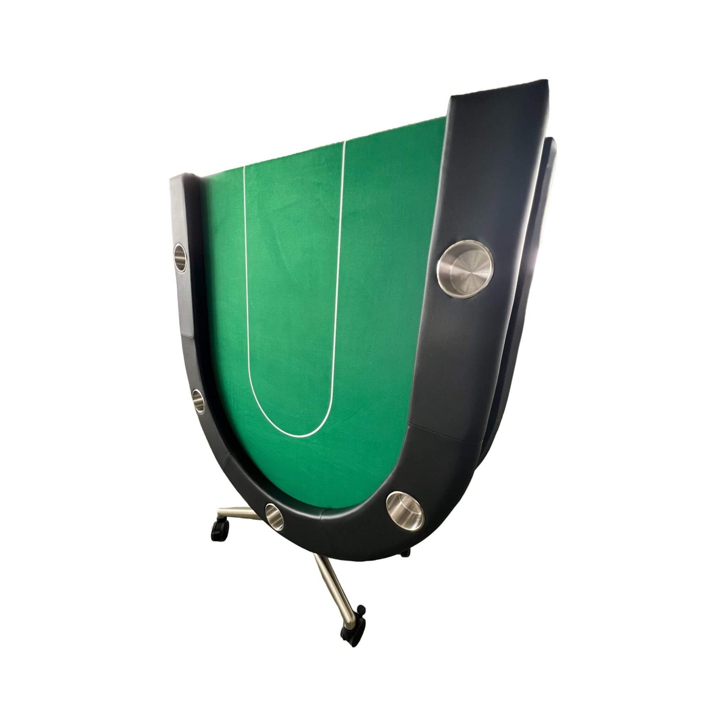 94-Inch Premium Foldable Poker Table – 10-Player Casino-Style Table with Wheels