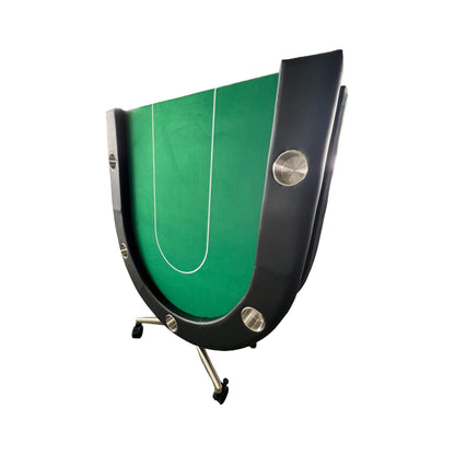 94-Inch Premium Foldable Poker Table – 10-Player Casino-Style Table with Wheels