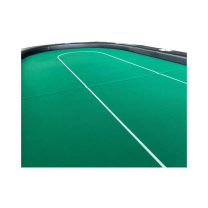 94-Inch Premium Foldable Poker Table – 10-Player Casino-Style Table with Wheels