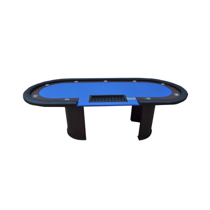 Professional 96″ Poker Table – Casino-Grade Design with U-Shape Legs, Drop Box & Chip Tray