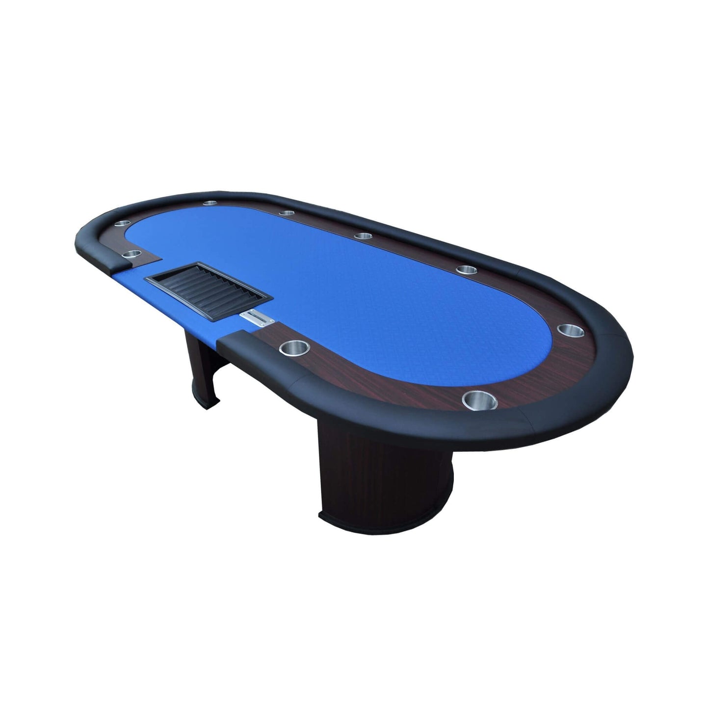 Professional 96″ Poker Table – Casino-Grade Design with U-Shape Legs, Drop Box & Chip Tray