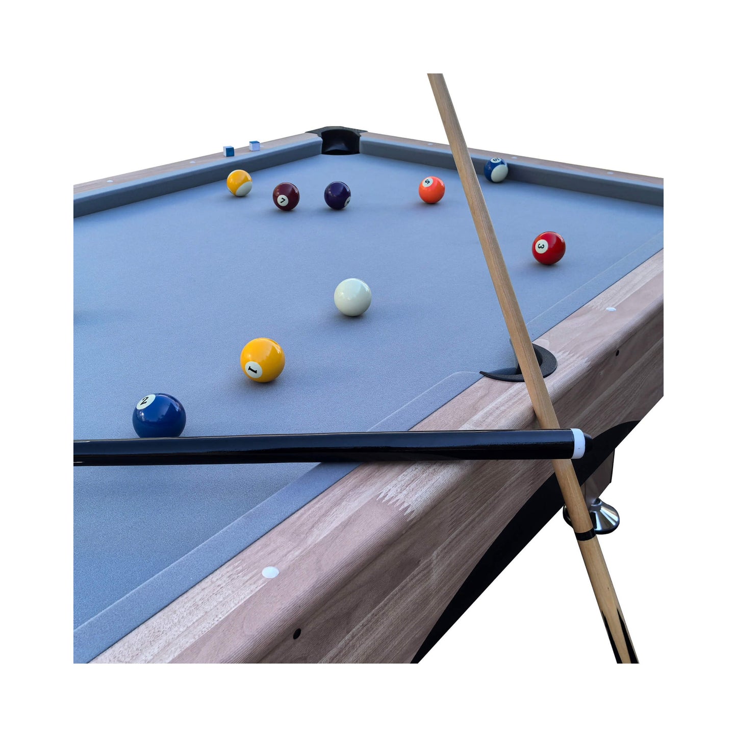 Premium 7-Foot Wood Pool Table – Game Room Billiards Table